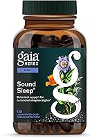 Vista 1 de Gaia Herbs Sound Sleep - Sleep Support Supplement - Herbal, Plant-Powered Support for Calm & Relaxation* - Valerian Root, Passionflower & More - 120