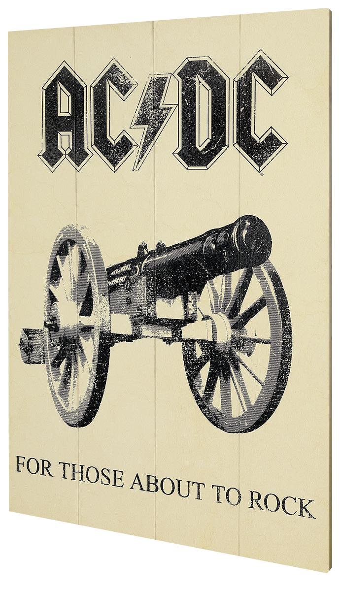 AC/DC For Those About to Rock art bois idée cadeau idéale pour fan de rock