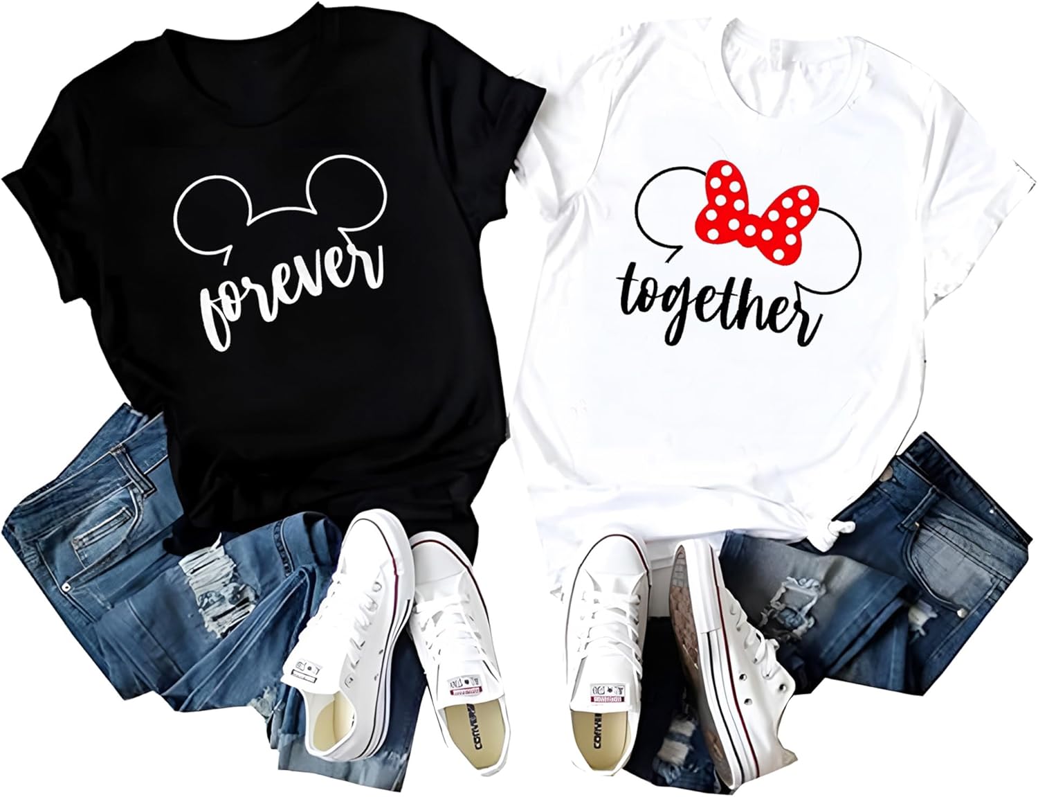 Matching Shirts for Couples His Her Couples Love Shirt Men's Women T-Shirts Set Husband Wife Outfits. - Image 4