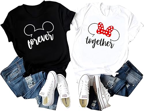 Miniatura 4 de Camisas a juego para parejas, para él o ella, para parejas, camisa de amor para hombres y mujeres, conjunto de camisetas MM para el día de San