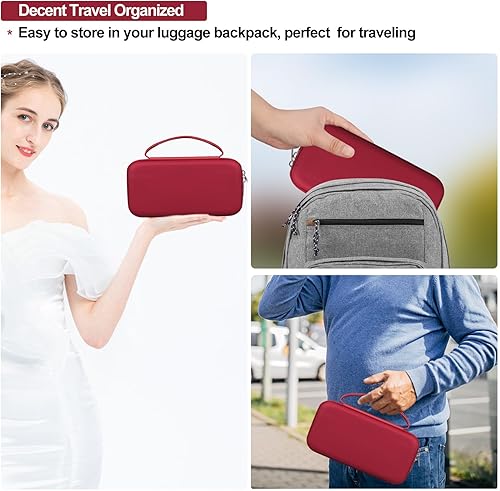 Vista 19 de Elonbo Funda de transporte para calculadora gráfica de color Texas Instruments TI-Nspire CX II CAS/CX II/CX/CX CAS, bolsillo con cremallera Negro