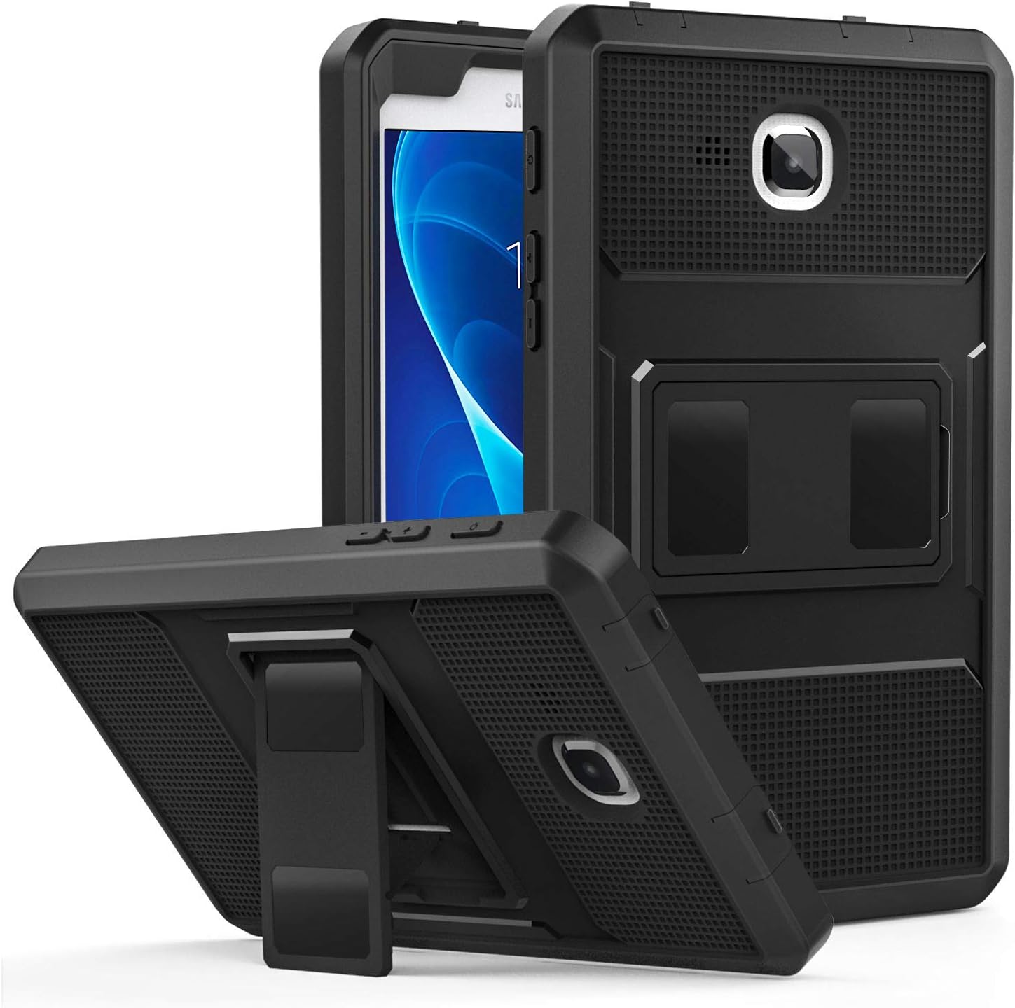 MoKo Samsung Galaxy Tab A 7.0 Case - [Heavy Duty] Full Body Rugged Cover with Built-in Screen Protector for Samsung Galaxy Tab A 7.0 Inch Tablet 2016 Release (SM-T280 / SM-T285 Version ONLY), Black