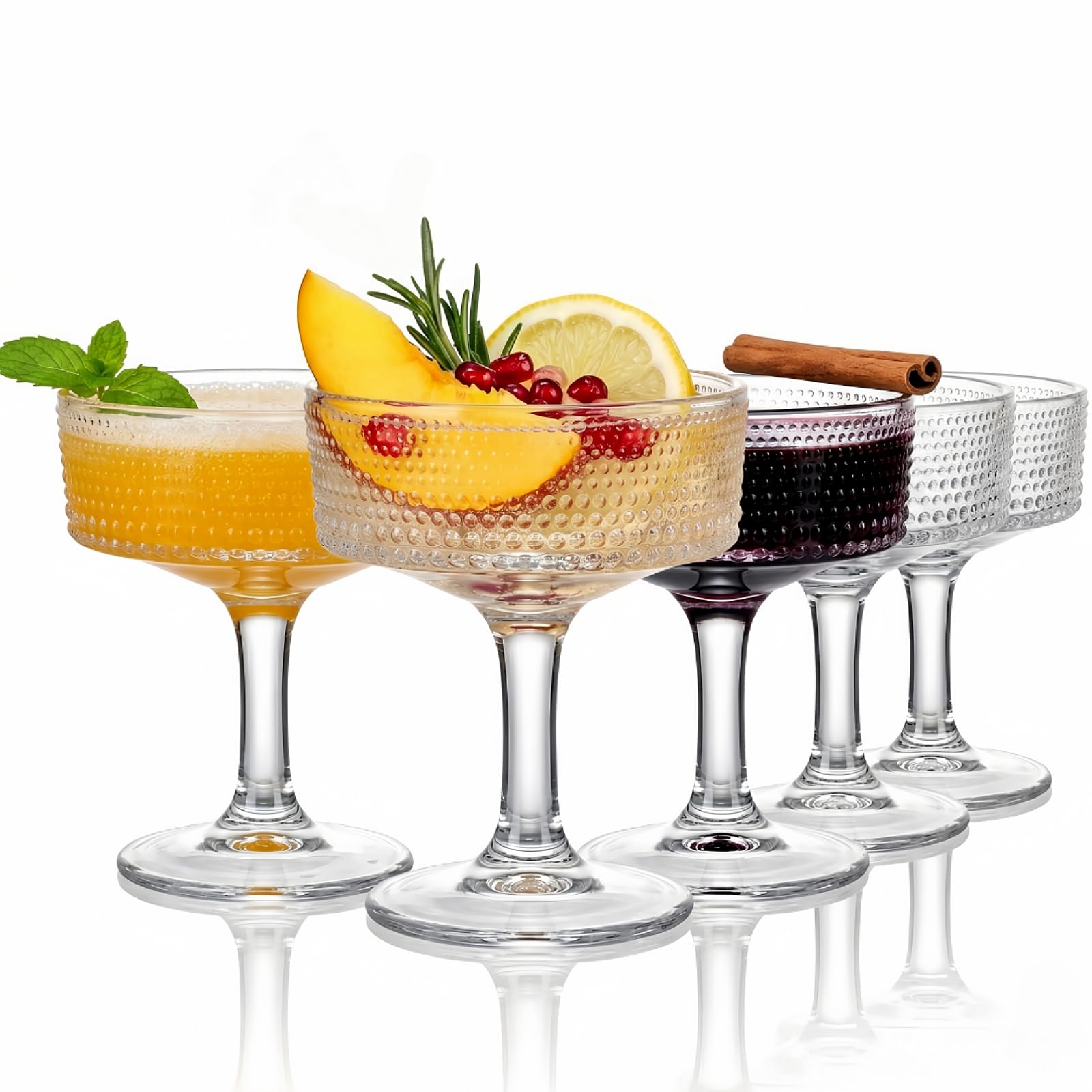 Verres coupés ZOOFOX lot de 6 coffret idéal pour amateurs de Manhattan
