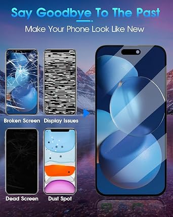 iPhone 14 Pro Max LCD Screen Replacement In-Cell Display with Touch Digitizer Assembly – Compatible with A2651 A2893 A2894 A2895 – Front Repair Screen – Screen Only