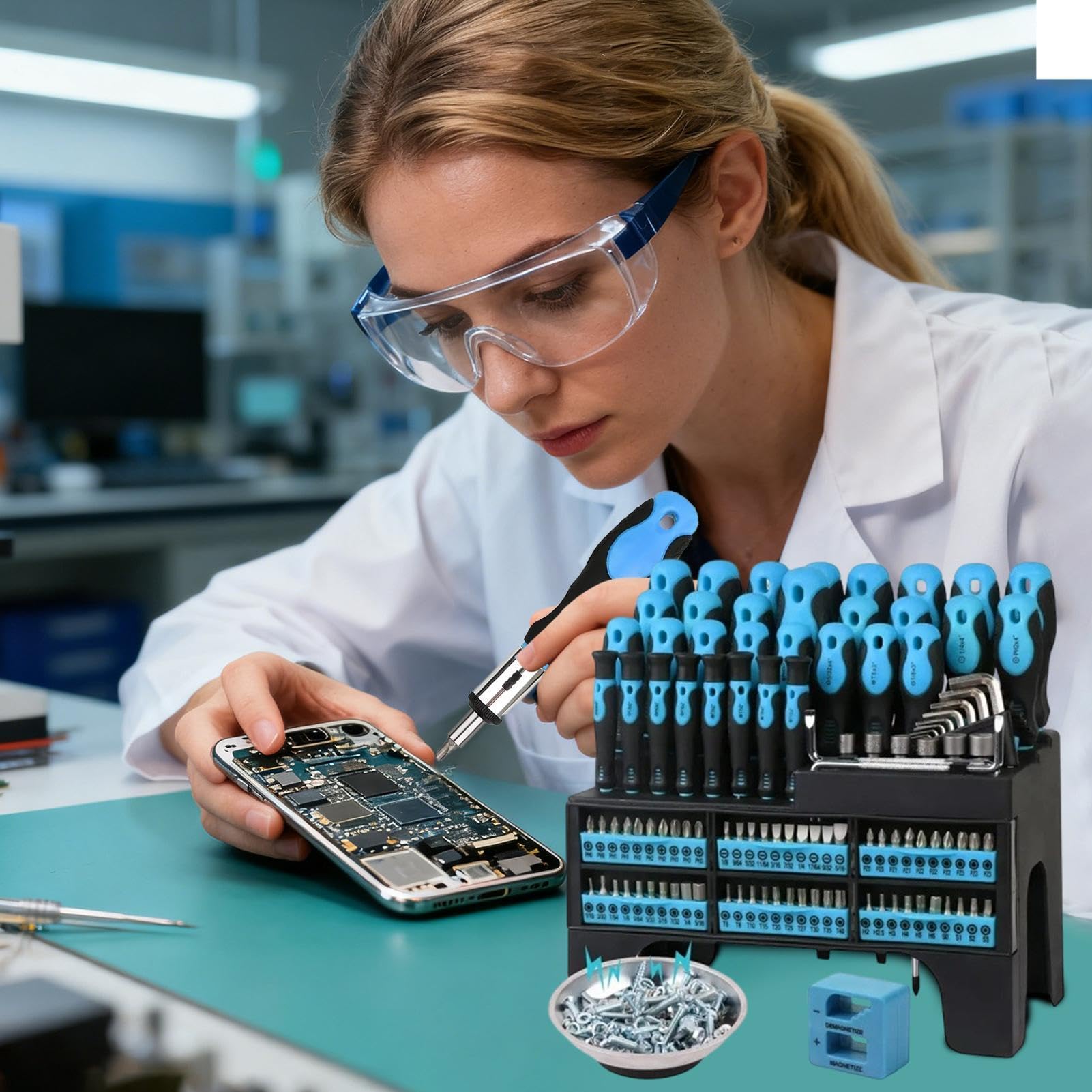 118-teilige magnetische Schraubendreher, Präzisionswerkzeuge mit Suppor | Schraubendreher mit Schutzhülle für Computer, Uhr, Brille, Gerätewartung, Autoreparatur, Verbesserung der