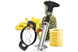 Newness Pineapple Corer Cutter, Pineapple Slicer with Electric Drill Accessory
