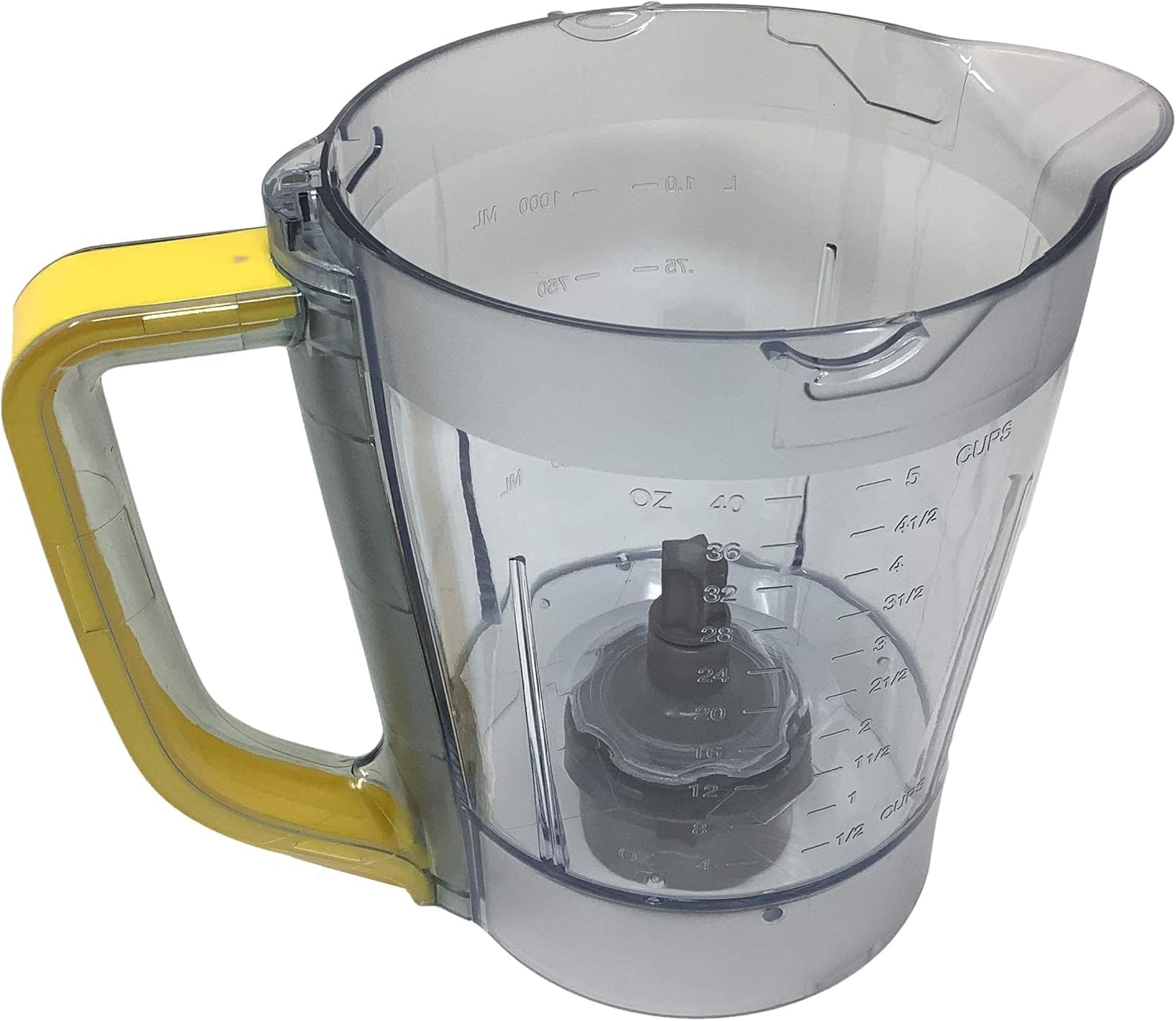 Replacement 40oz Pitcher Bowl for Ninja BL200 BL201 BL205 BL206 BL207 Kitchen System Pulse Blender, Yellow