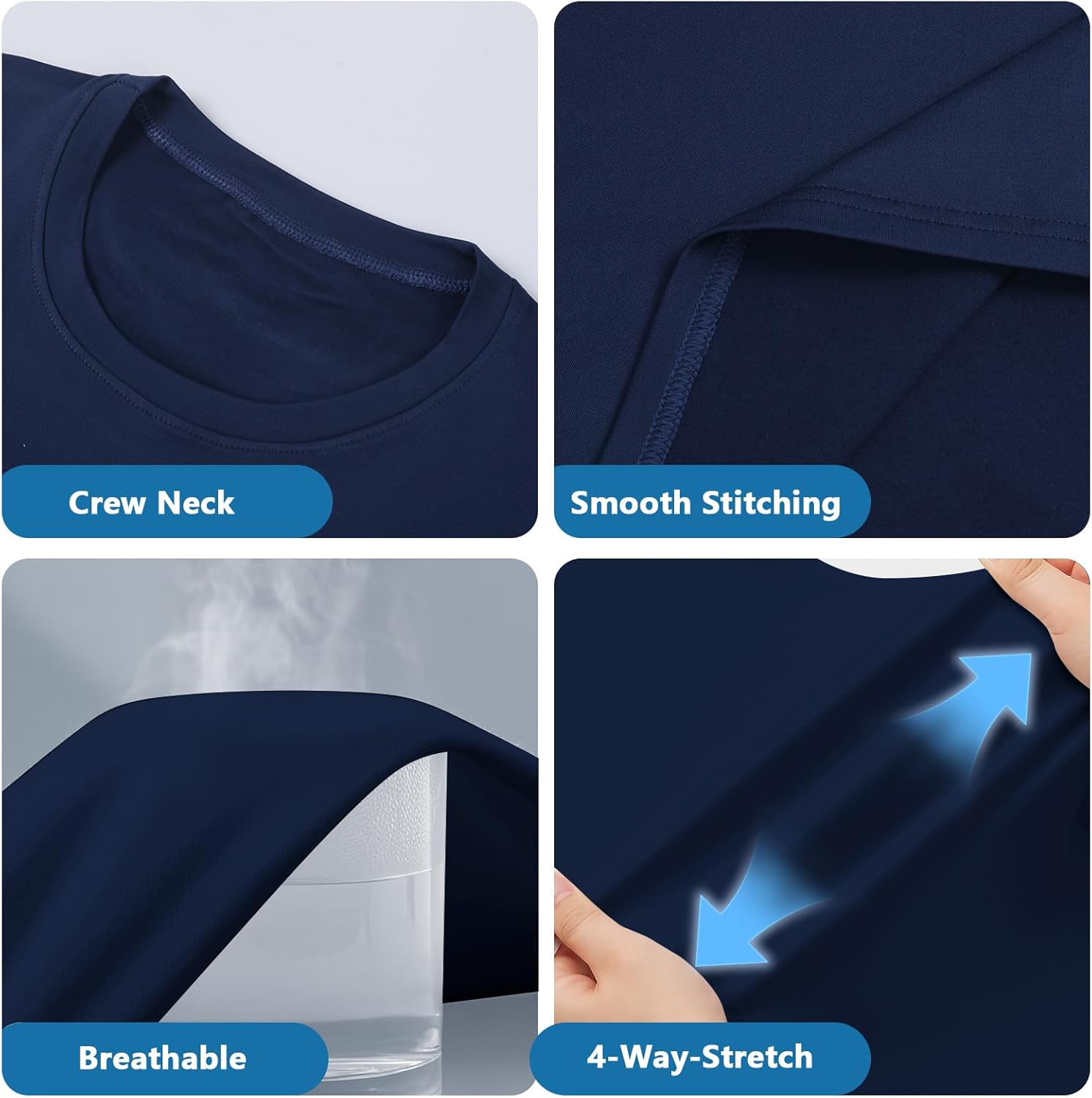 HYCOPROT Boys Compression Thermal Shirt Long Sleeve Youth Fleece Baselayer Kids Athletic Football Baseball Soccer Undershirt - Image 7