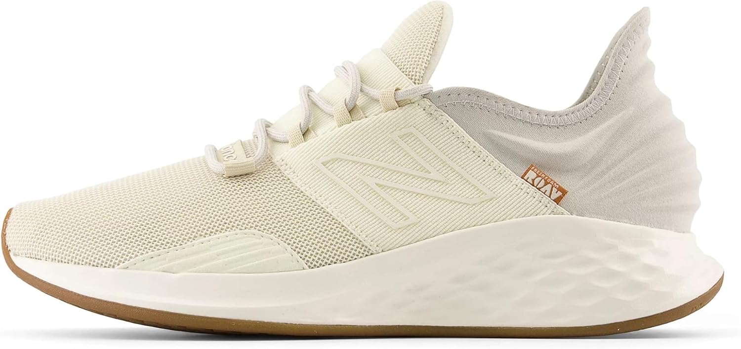New Balance Men's Fresh Foam Roav V1 Running Shoe, Angora/Gum, 8.5 M - Image 5