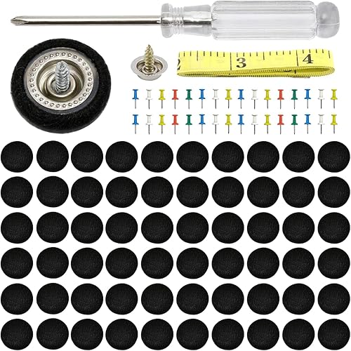 Kewucn Kit de reparación de techo de techo de automóvil, retenedor de remaches a presión para techo de vehículo, con herramienta de instalación,