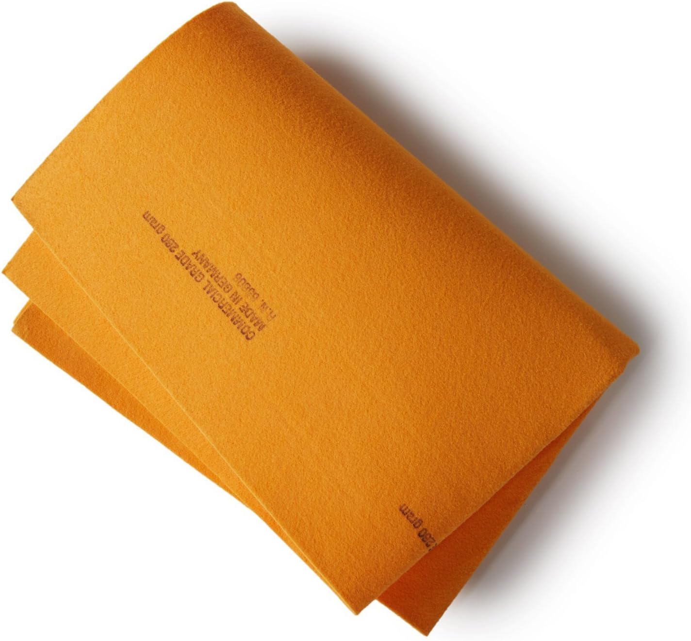 Premium Commercial Grade German Chamois Super Absorbent Drying Cleaner Cloth Guaranteed Best Shammy - Lifetime Replacement (Orange 2PK, 260 Gram 20” x 28”)