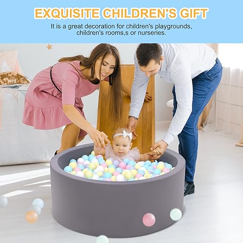 Miniatura 6 de Pozo de bolas, pozo de bolas de espuma para niños pequeños, pozo de pelotas más grande para bebés que crea un área divertida y segura para jugar