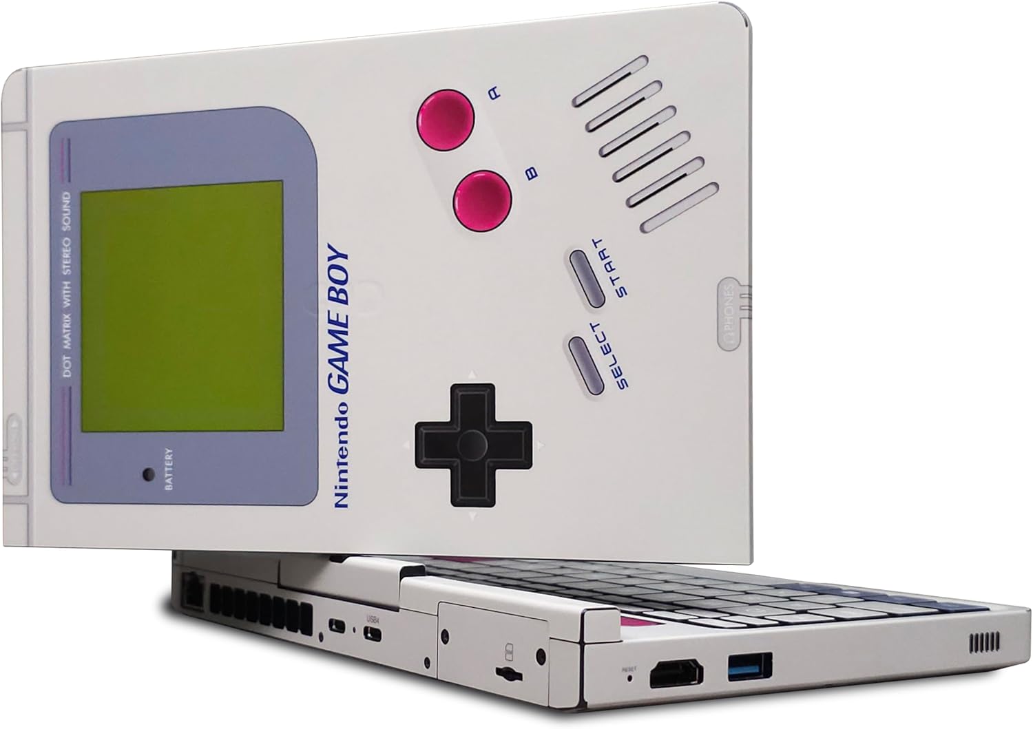 GPD Pocket 4 Decal Skin, Retro Gameboy Edition, Full Wrapping Matte Vinyl Skin for GPD Pocket 4 (Designed by POP SKIN)