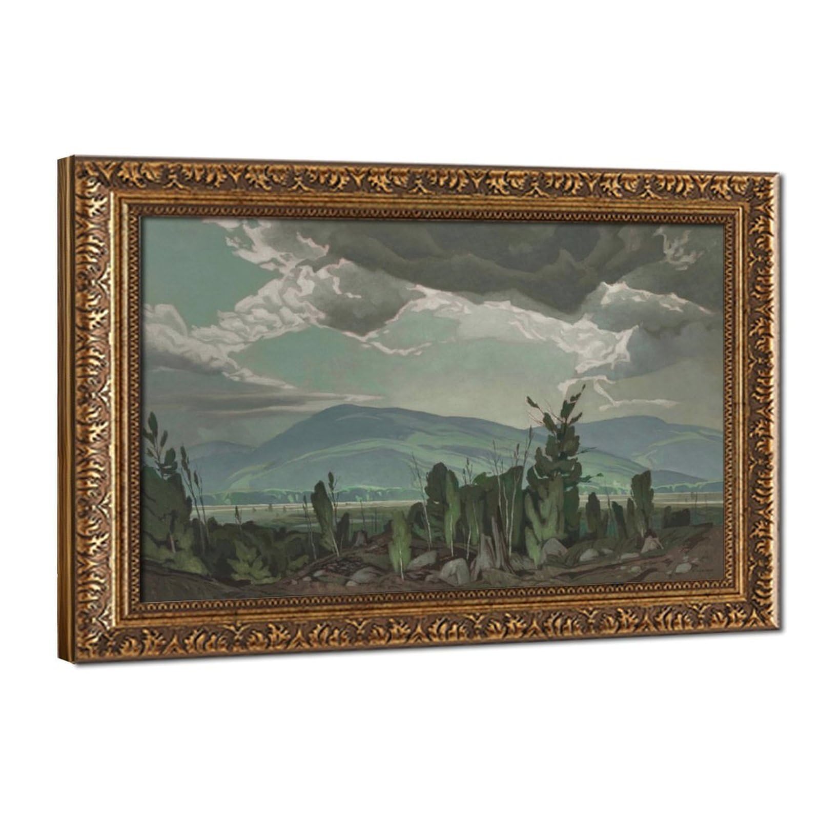 WCYB Sun After Rain – Alfred Joseph Casson Canadian Landscape – Giclée Prints Posters Canvas Deco Paintings Wall Art For Office Living Room Hangable Frame