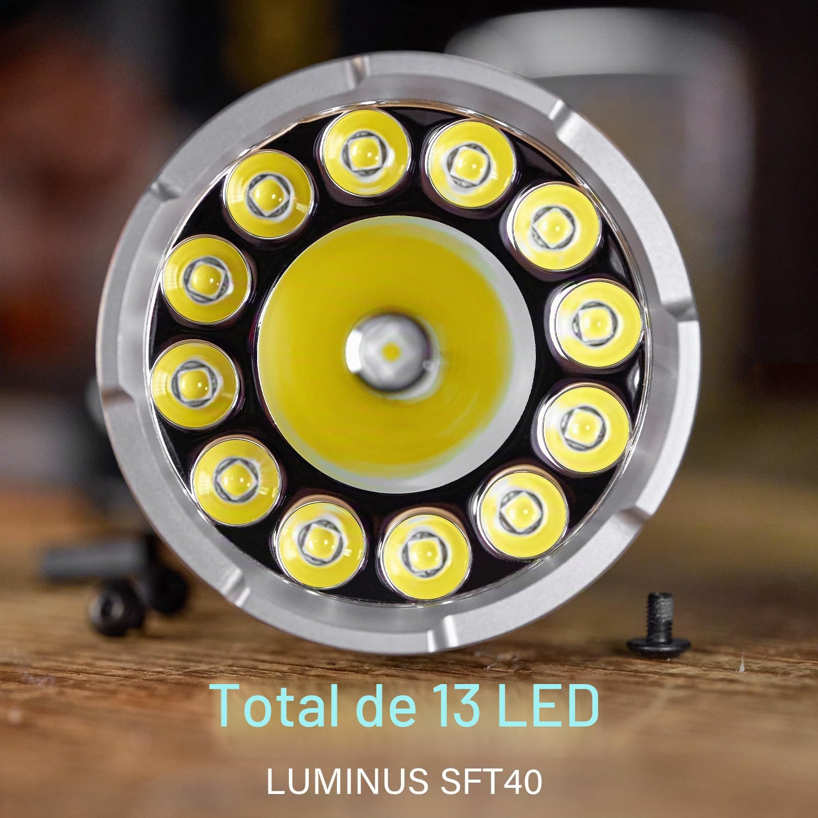 Sofirn IF30 Linterna LED extremadamente brillante, USB C, 12000 lúmenes, recargable, linterna LED multifunción, con 3 modos de luz, para camping, senderismo, emergencias
