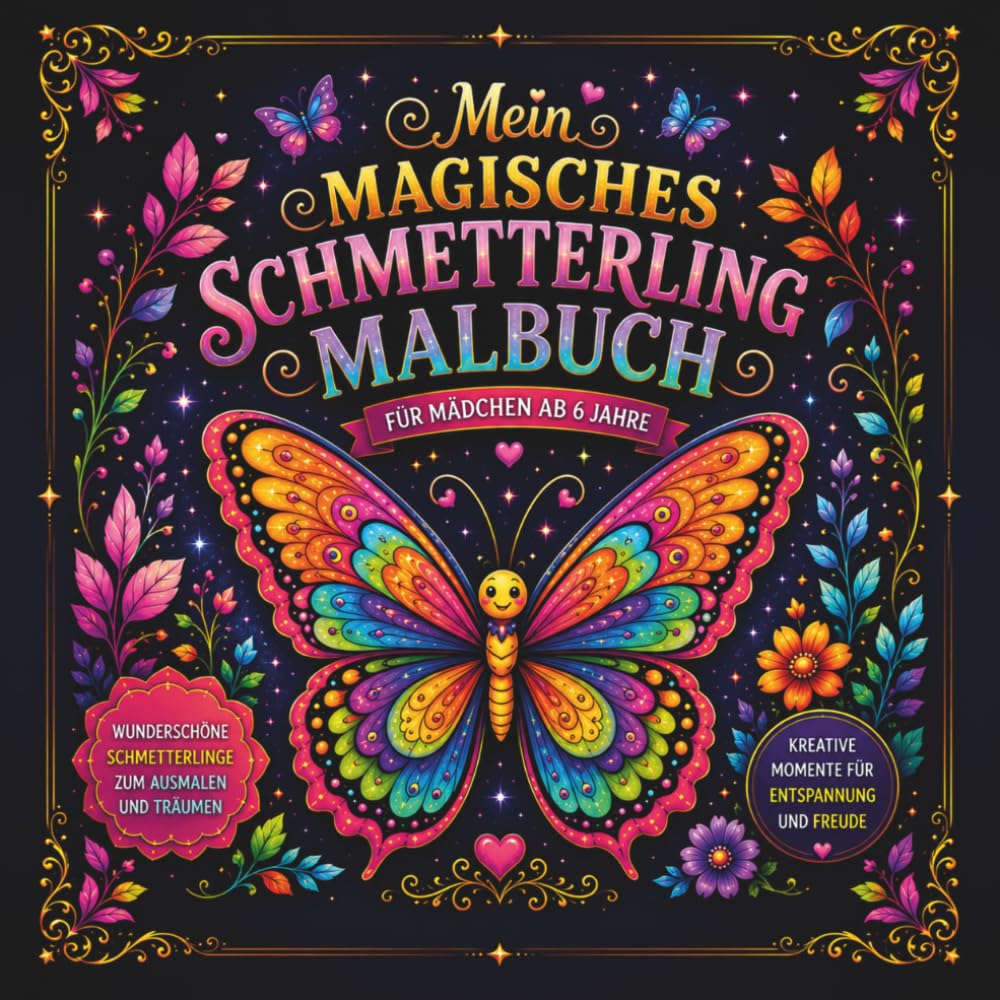 Mein Magisches Schmetterling Malbuch