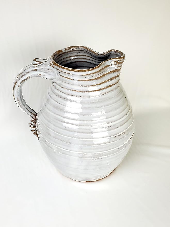 Large Pitcher in Shale Hand Thrown North Carolina Pottery