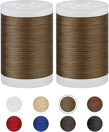 FIVEIZERO - Hilo de tapicería extrafuerte, hilo de nailon unido de 330 yardas para cuero de mezclilla, manualidades, máquina, bricolaje y hogar