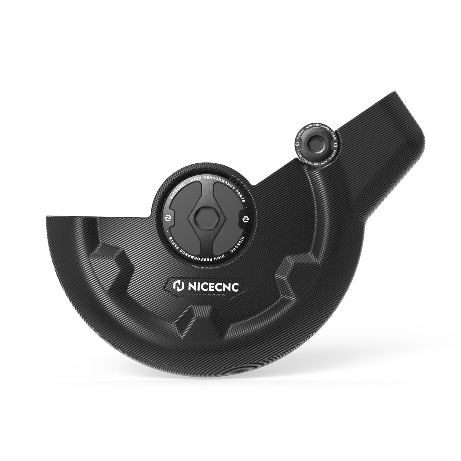 NICECNC Schwarzes Kurbelgehäusedeckel & Motorstecker-Set, Compatible with Yamaha Raptor 700 YFM700 2013-2024, Raptor 700R YFM700R 2009-2024, Raptor 700R YFM700R SE 2017-2024, Siehe Ausstattungen
