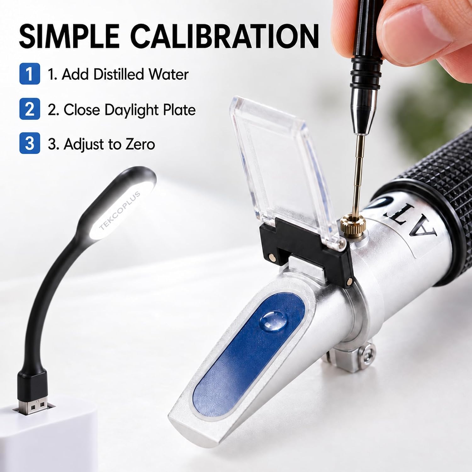 Brix Refractometer with ATC, Dual Scale-Specific Gravity of 0-40% Brix & 0-25% vol Alcohol for Beer Wine Brewing Hydrometer, Accurate Alcohol and Brix Measurement, Homebrew Kit
