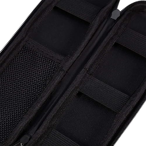 Miniatura 8 de Hztyyier Estuche para lápices de gran capacidad, estuche portátil negro de EVA para pluma estilográfica ejecutiva y lápiz táctil