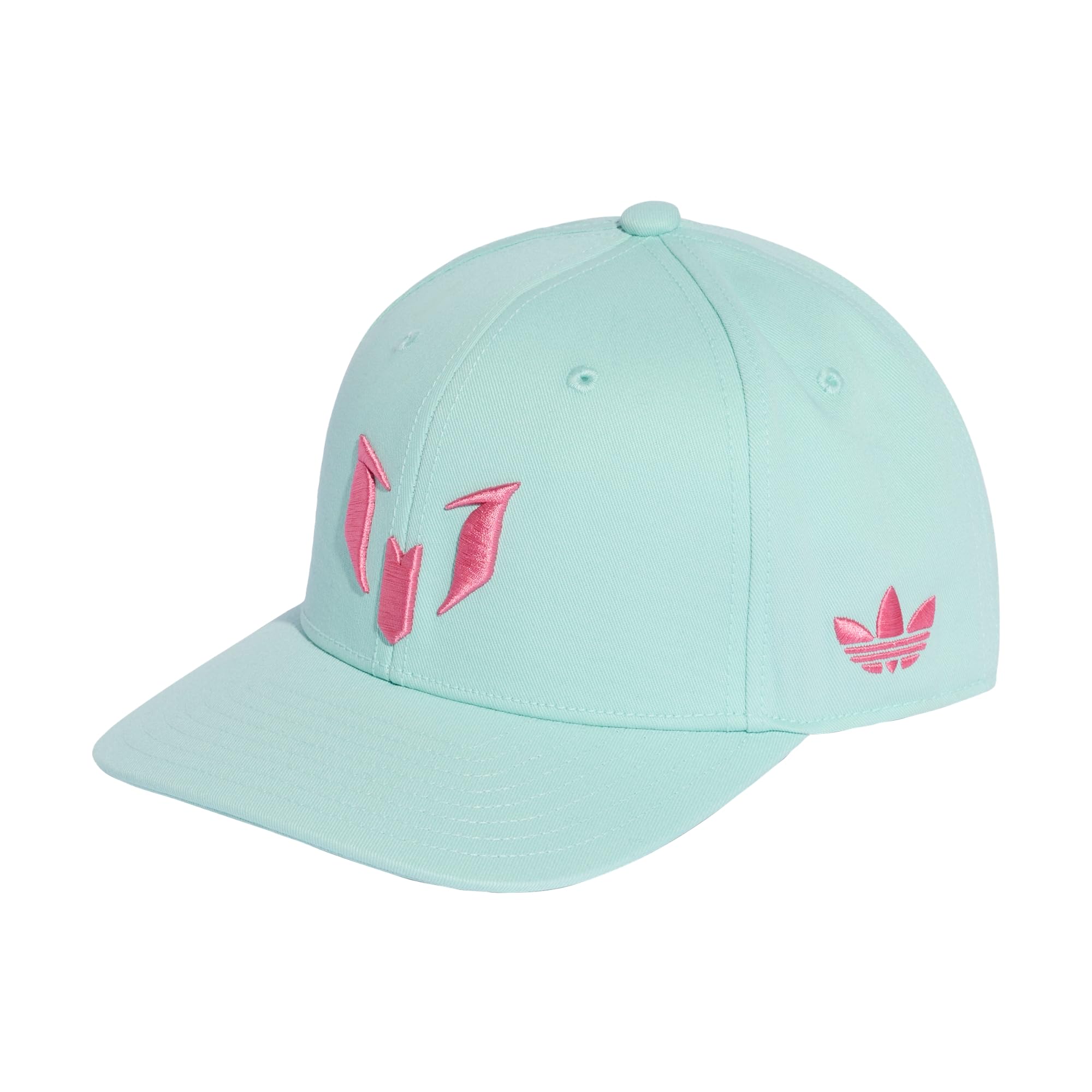 adidas Unisex Lionel Messi Snapback Cap, semi Flash Aqua/Pink Fusion, XXS-XS