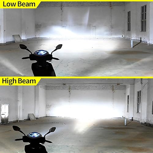 Miniatura 3 de ZEBANERT Compatible con bombillas Yamaha Raptor 350 600 660R 700 700R Yamaha YFZ450, tamaño 11, bombillas LED H6M HiLo, 400% de brillo, 6000