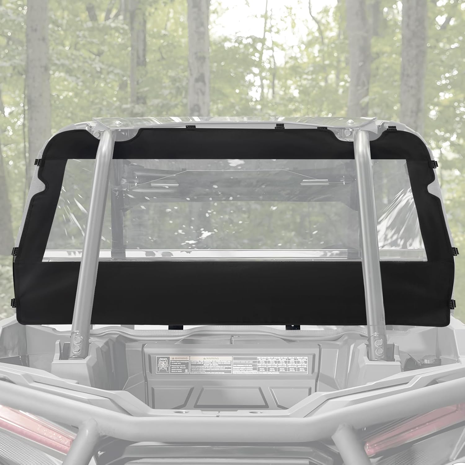 Rear Windshield Soft Screen Window Waterproof Compatible with CFMOTO ZForce 800 trail, 800ex, 500 trail (2021-2022) / ZForce 1000 (2018-2019)