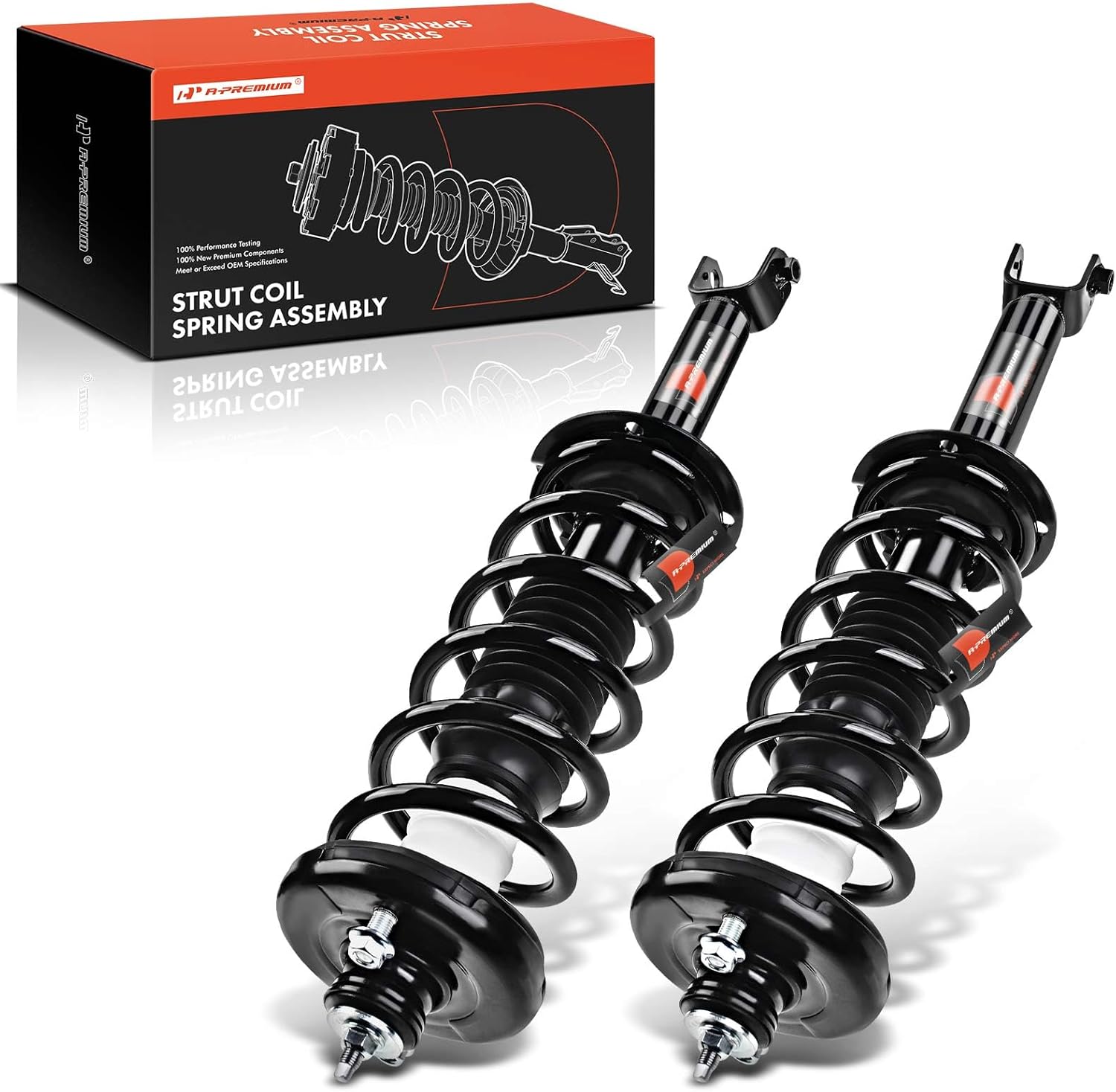 A-Premium Rear Struts Compatible with Acura TSX [Wagon] 2011 2012 2013 2014-2x Replacement Suspension Complete Strut Assembly Shock with Coil Spring