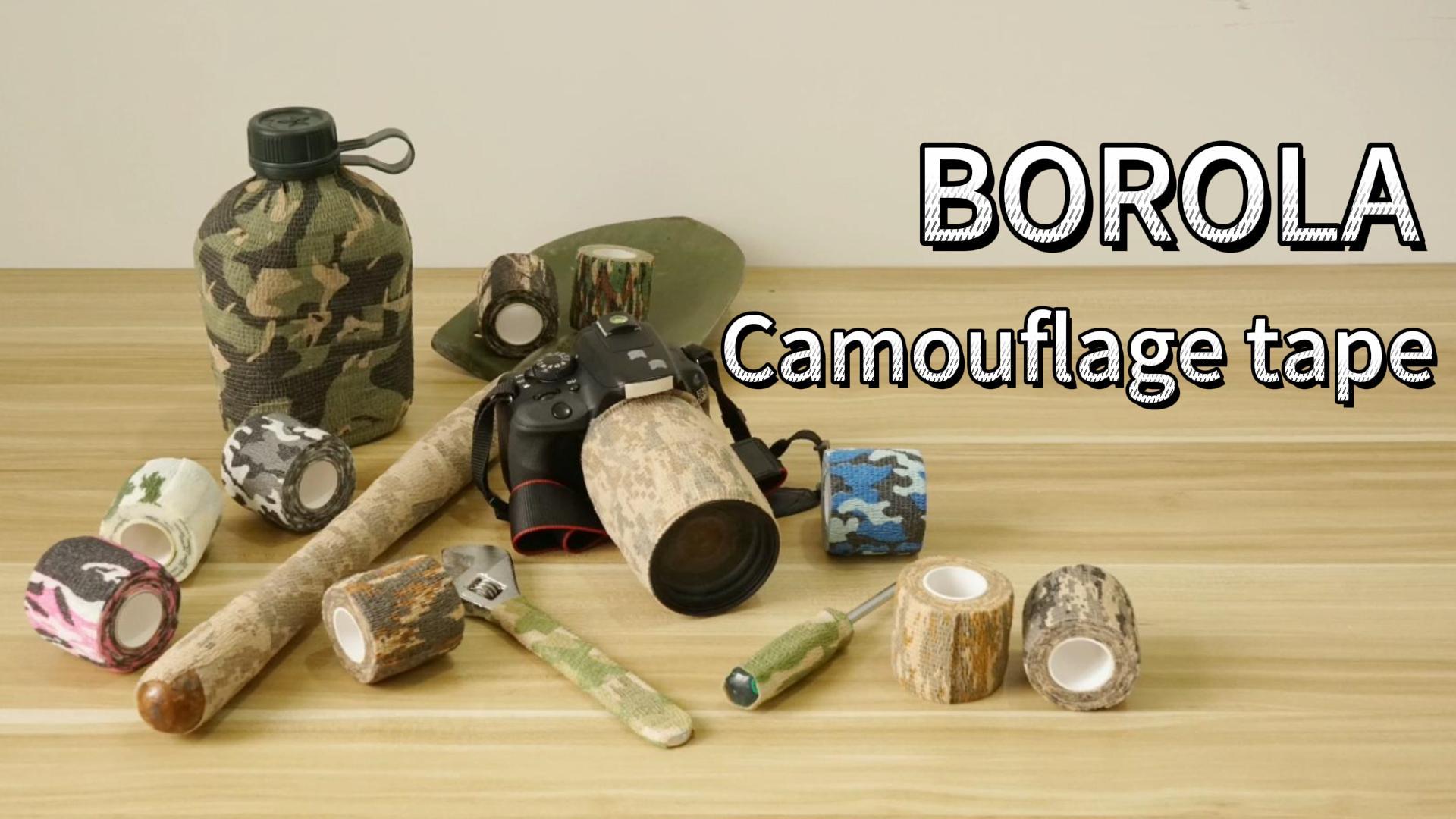 Amazon.co.jp: BOROLA 多機能 伸縮性 カモフラージュテープ 迷彩テープ