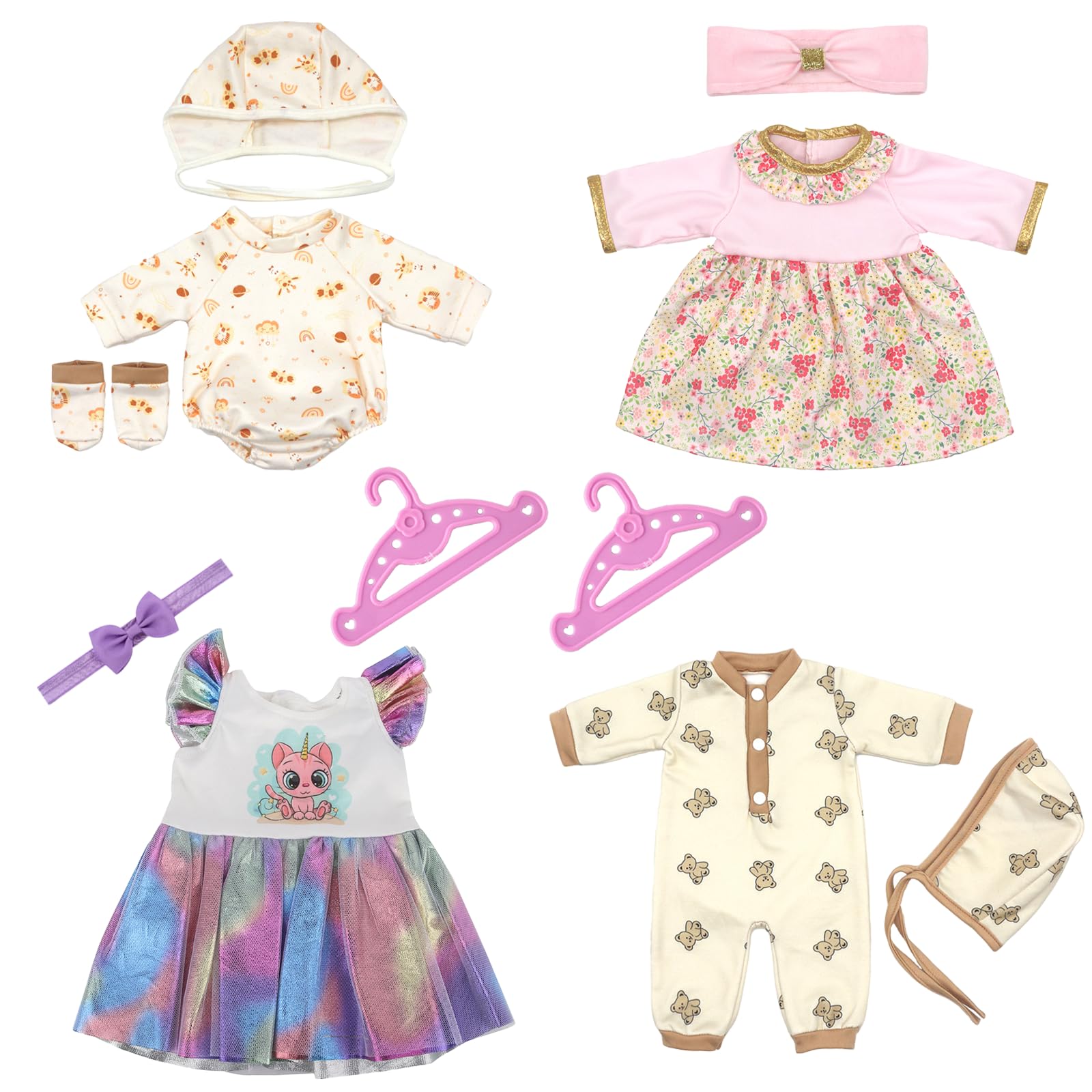 Baby Doll Clothes Compatible with Baby New Born Clothes 14-16 Inch Doll