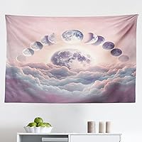 Vista 71 de Ambesonne Tapiz hawaiano, Costa Na Pali en la isla de Kauai en Hawái, día soleado, horizonte de montaña, colgante de pared para dormitorio, sala