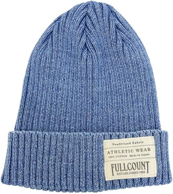 Amazon フルカウント Fullcount インディゴリブワッチキャップ 6817 メンズ レディース ニット帽子 Free F Indigo フェードインディゴ ニット 通販