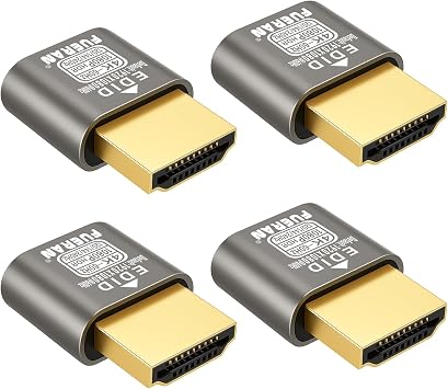 HDMI Dummy Plug 4K HDR,edid Emulator Virtual Display Adapter,hdmi Headless Adapter 4K@60Hz2560X1440@120/144Hz1080P@120/144/240Hz 4K60Hz-4P-default1080