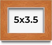 Vista 52 de Marco marrón de 18 x 24 pulgadas, marco de madera maciza de nuez de miel, ancho de moldeo de 0.875 pulgadas, profundidad de rabo de 0.875 pulgadas