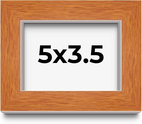 Miniatura 52 de Marco marrón de 18 x 24 pulgadas, marco de madera maciza de nuez de miel, ancho de moldeo de 0.875 pulgadas, profundidad de rabo de 0.875 pulgadas