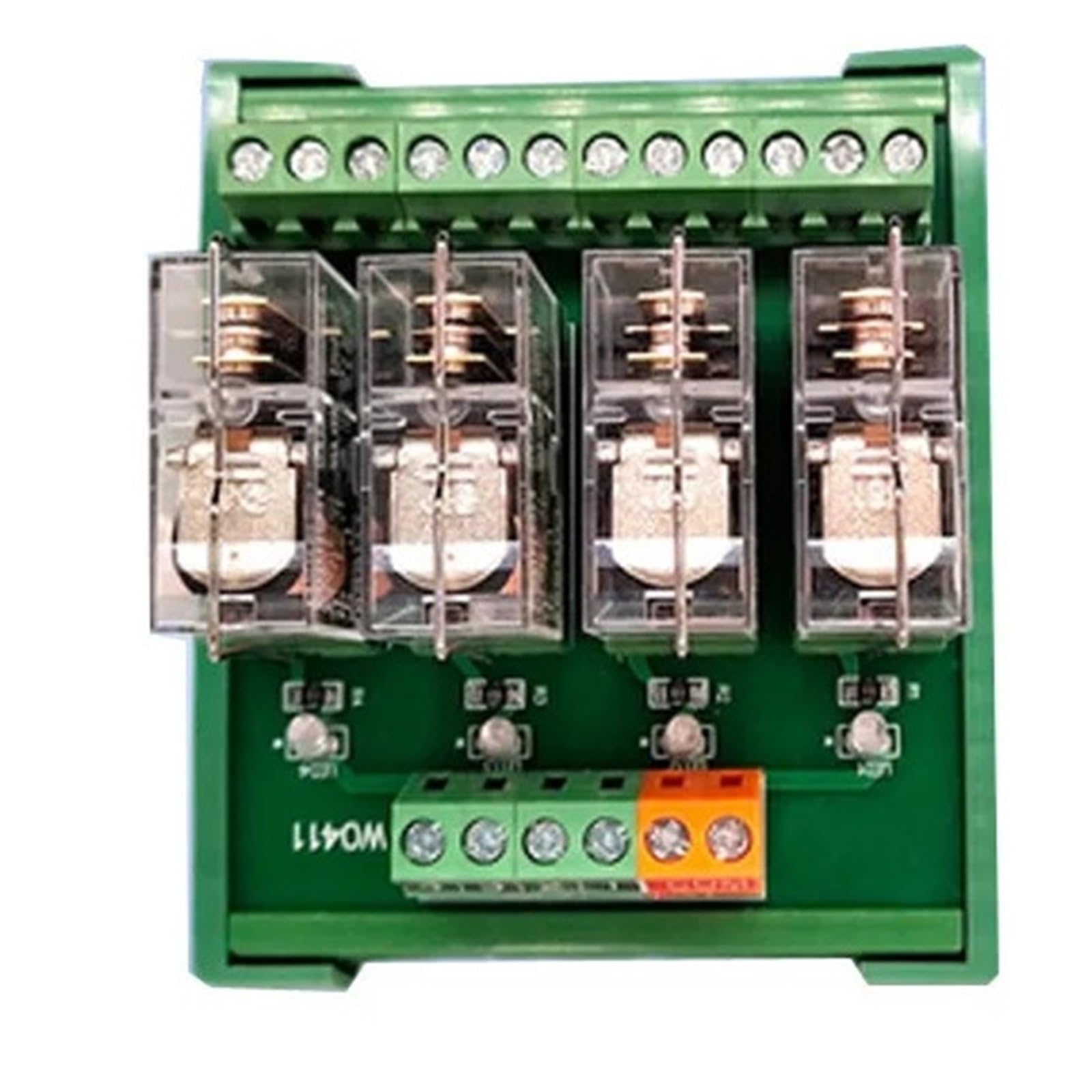 Módulo de relé de 16 canales 1NO+1NC compatible con cc 12V 24V PNP/NPN(1NO1NC 24V16Channels)