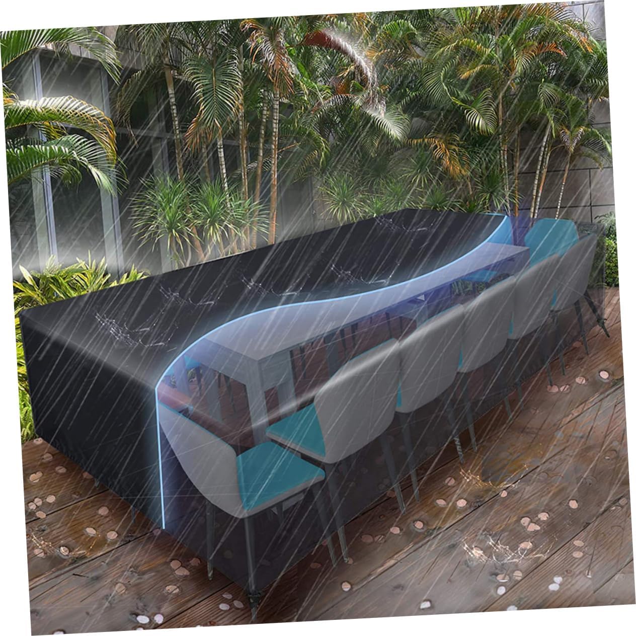 Bed Cover Outdoor Table Cover Oxford Cloth Garden Furniture Protectors