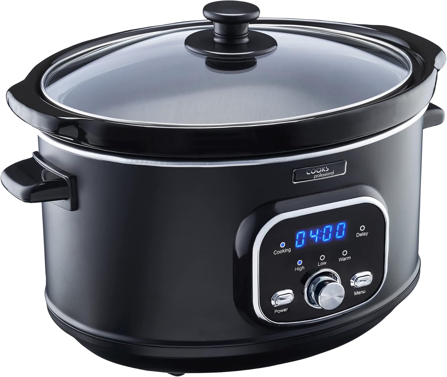 Cooks Professional Digital Slow Cooker Slow Cookers with Glass Lid