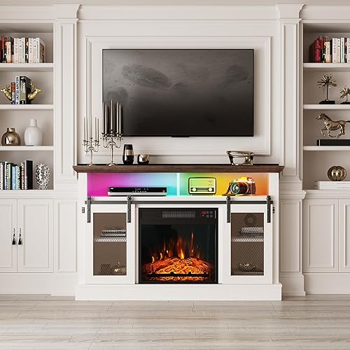 Miniatura 5 de Inserto de chimenea eléctrica de 23 pulgadas, calentador de chimenea empotrado con bajo ruido, control remoto con temporizador, pantalla táctil,