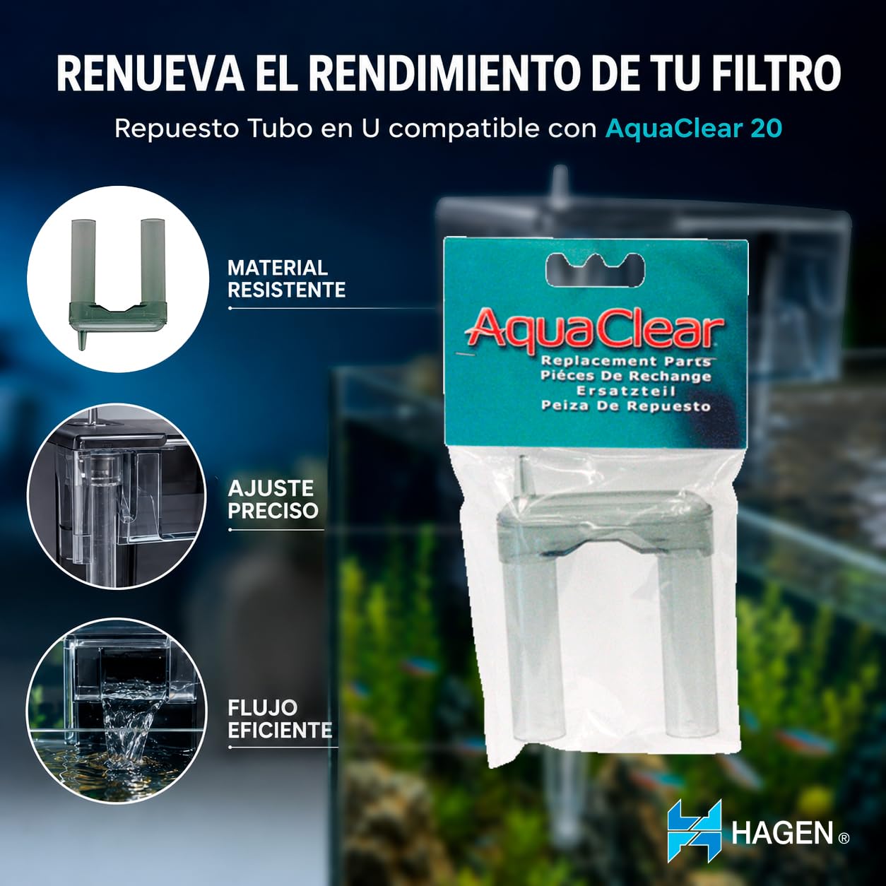Aquaclear Rura ssąca do 20, 1 Unidad (Paquete de 1)