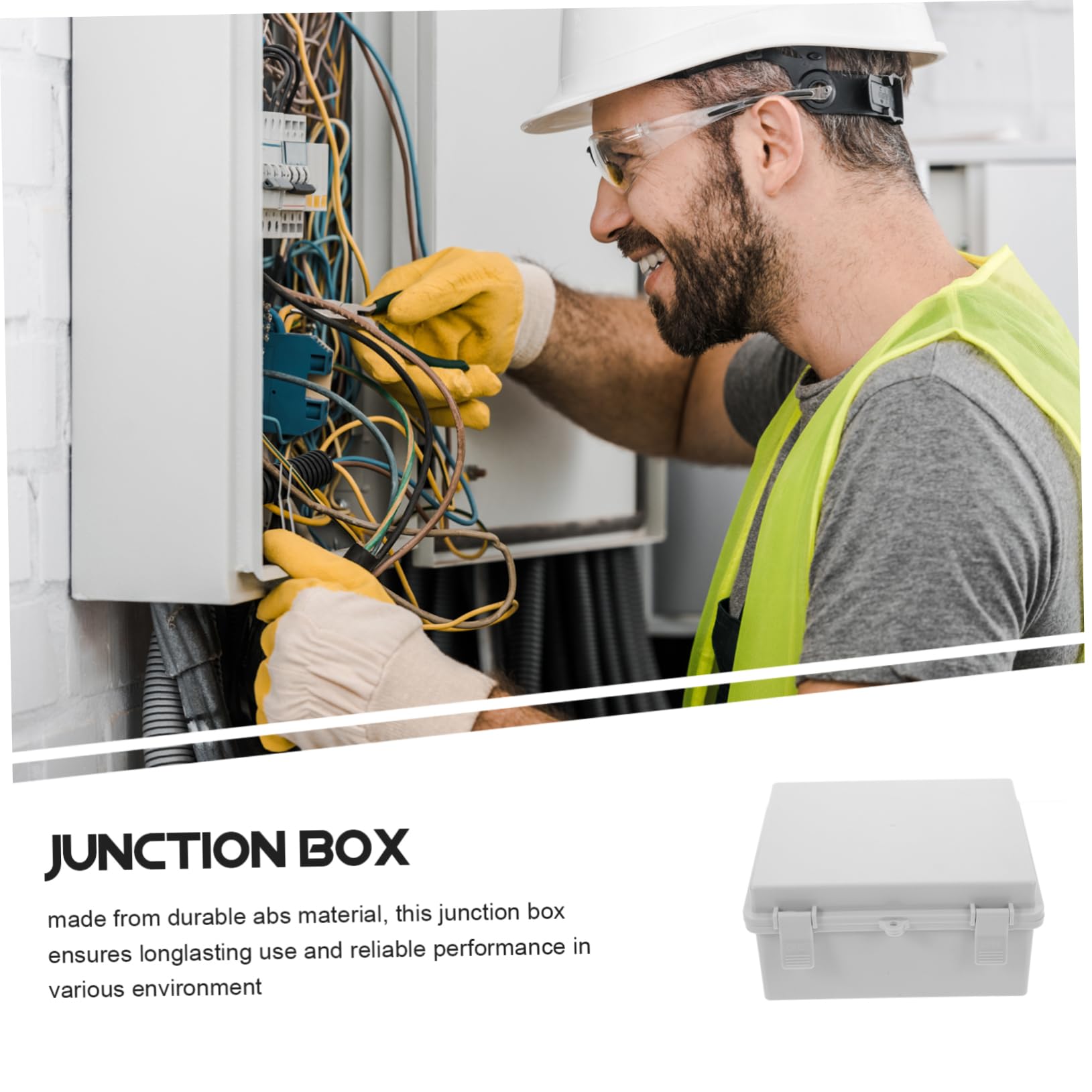 Boîte de Jonction Étanche aux Intempéries 2 Pièces Abs avec Verrou