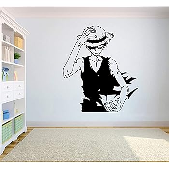 Amazon Com Vinilo Adhesivo De Pared De Una Pieza Diseno De Anime
