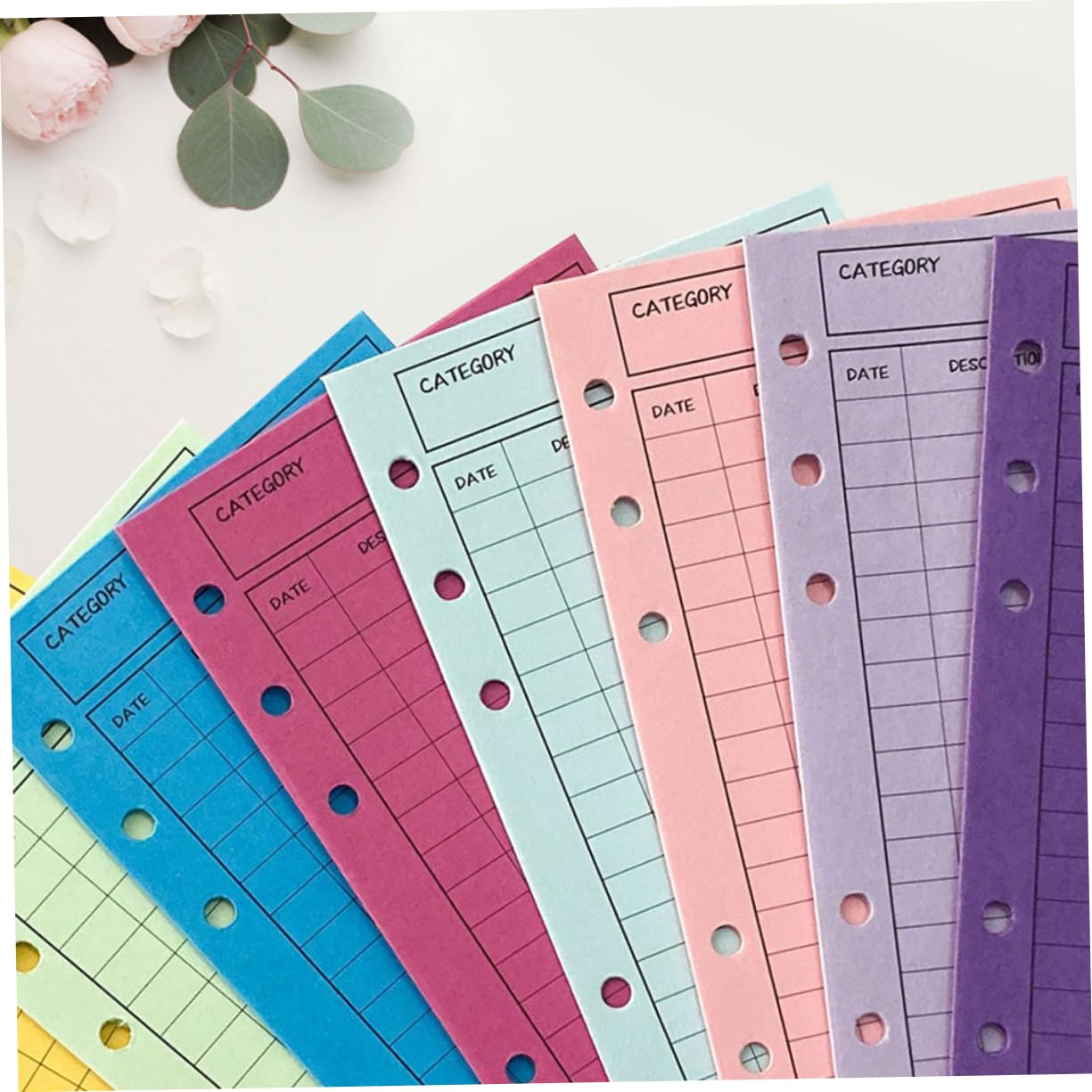 NUOBESTY 3 Set di Raccoglitori per Budget Buste per Denaro Buste per Contanti Tasche Decorative per Libri Contabili Pezzi * 3