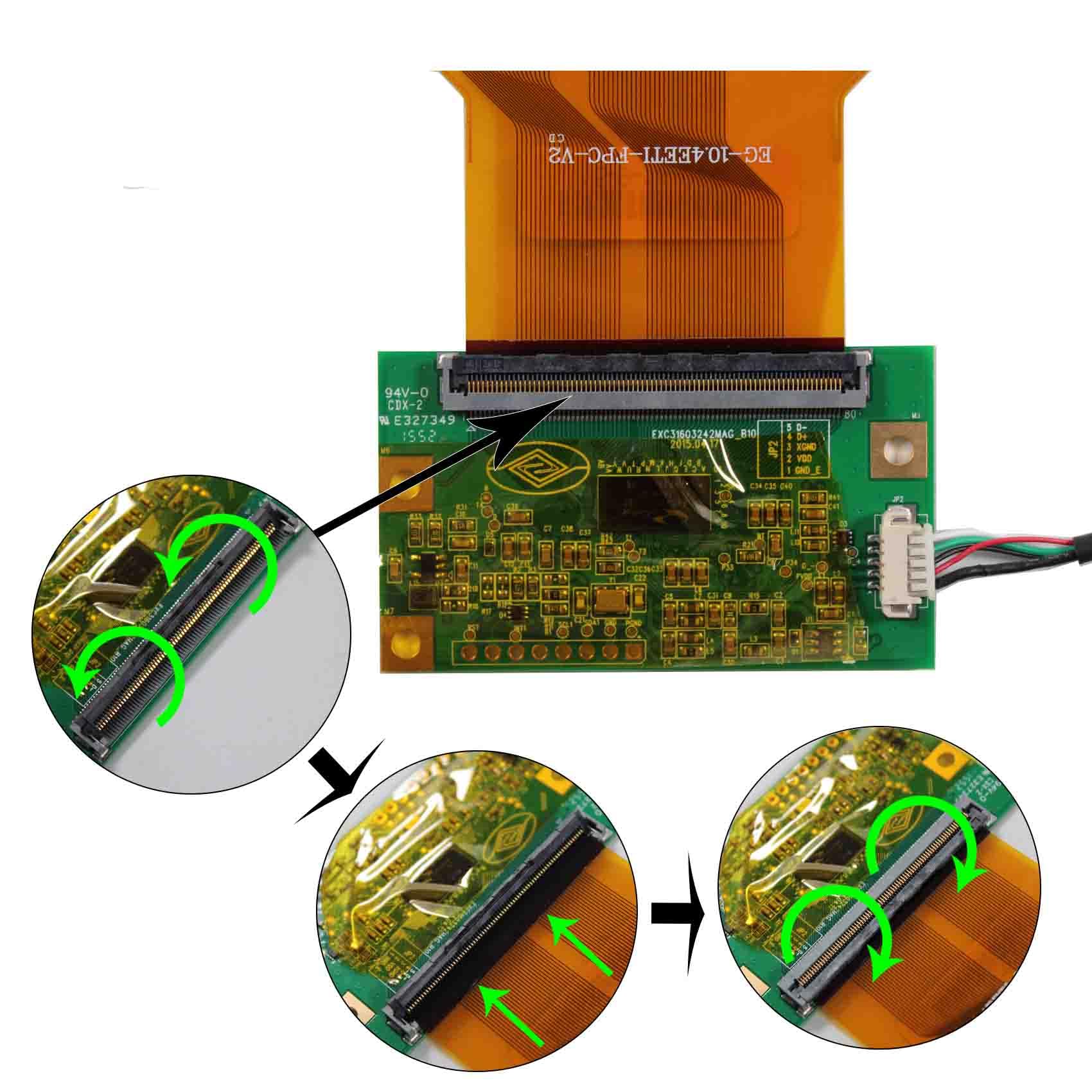 VSDISPLAY 12,1 Zoll kapazitives Touchpanel VS121TC01-A1 | mit USB-Controller-Karte