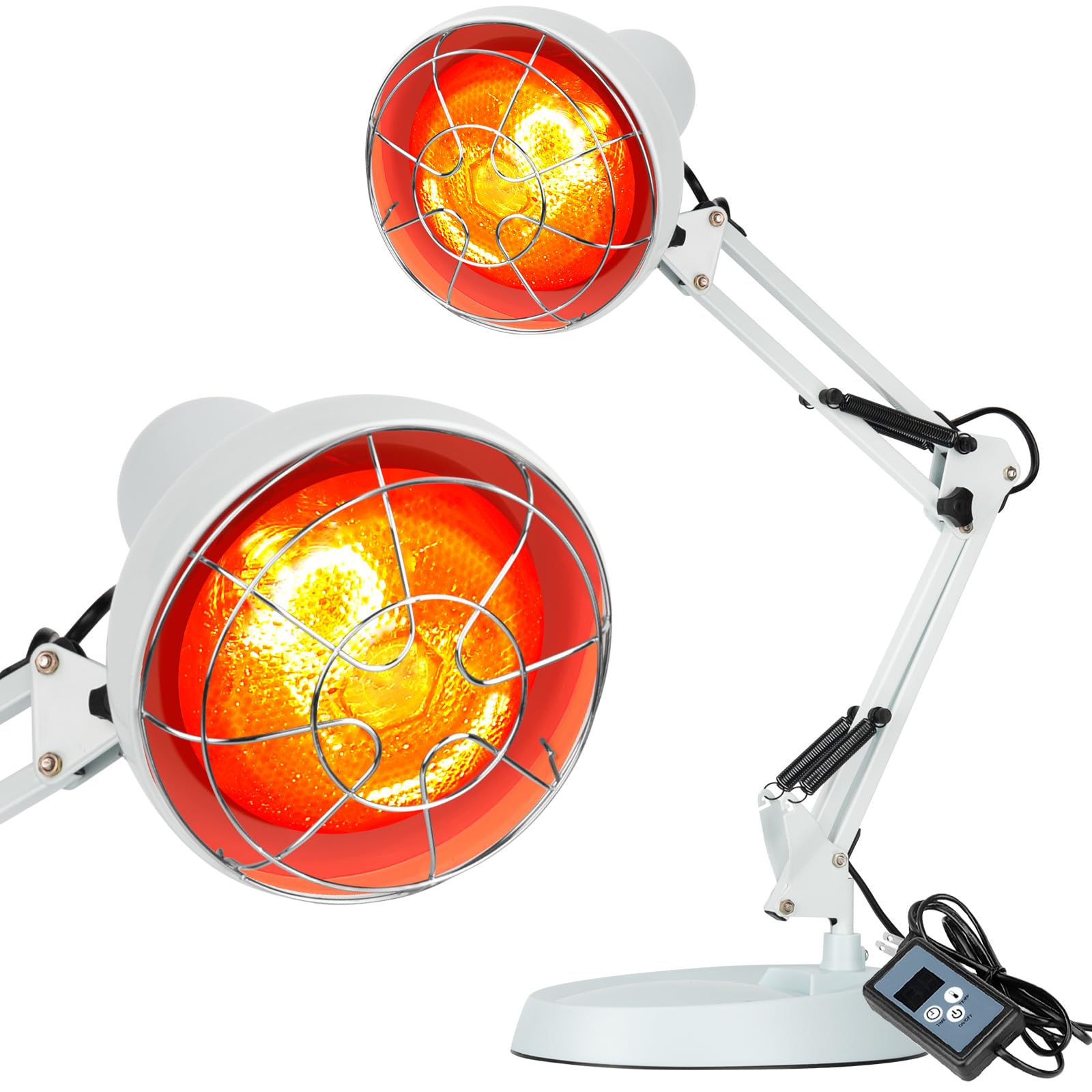 Photo 1 of 150W red Light Heating lamp with Adjustable Stand and Timer