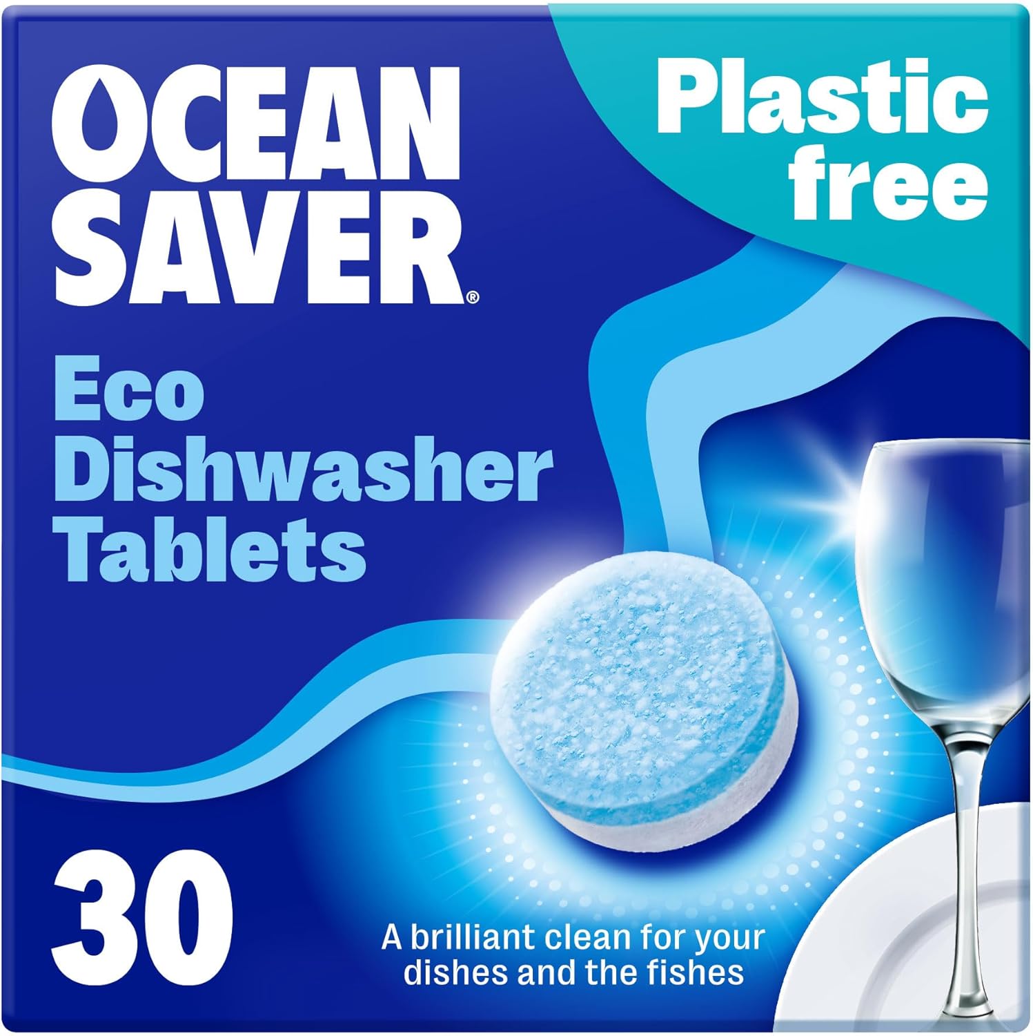 OceanSaver EcoFriendly Dishwasher Tablets Pack of 30 NonToxic