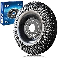 Vista 11 de Disco de Tallado de Madera OBA para Amoladora Angular de 4-1/2 Pulgadas, Rueda de Molienda para Dar Forma a la Madera con Árbol de 5/8