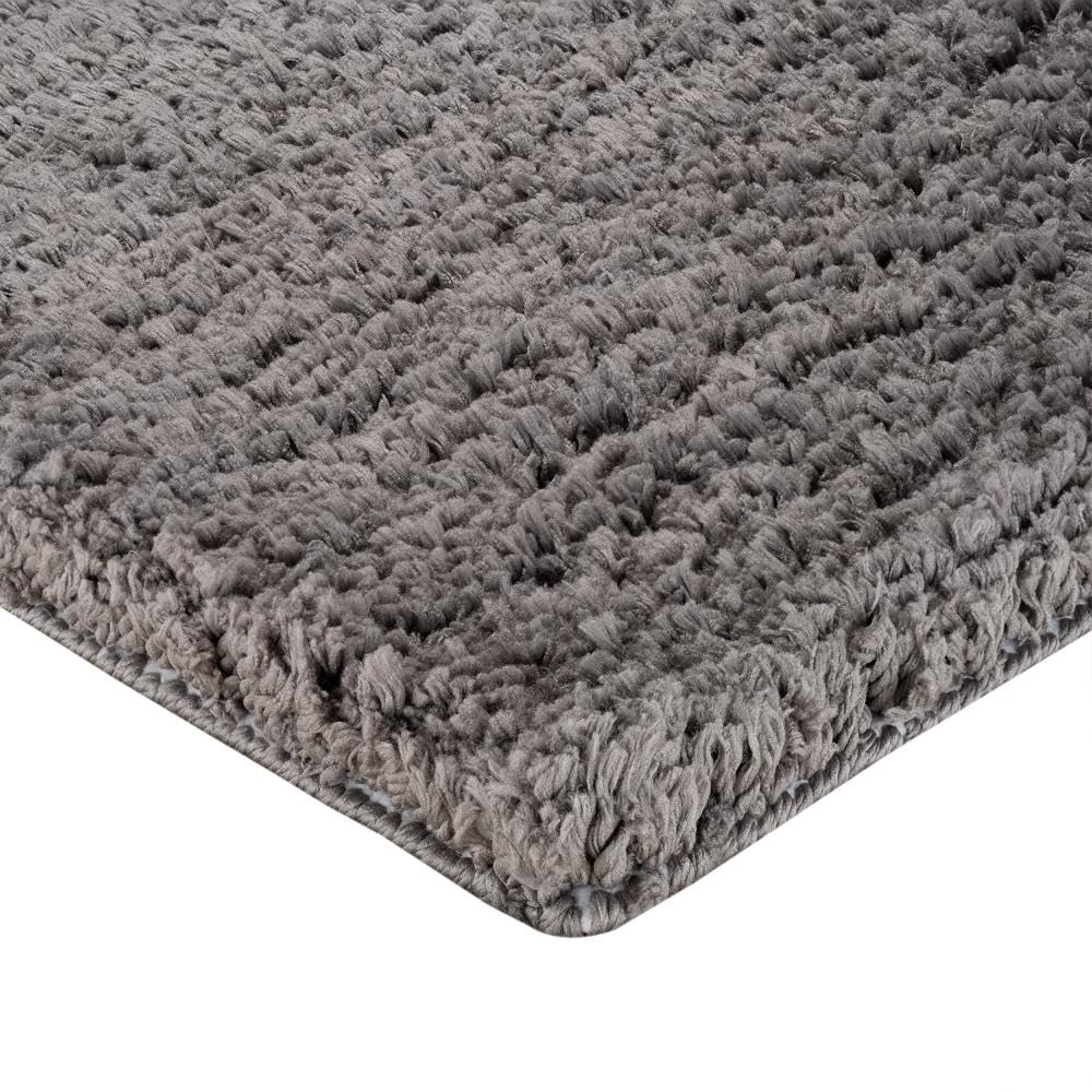 Super Soft Shaggy Carpet | Fluffy 40 MM Pile Height | Indoor Modern Plush Area Rugs for Living Room Bedroom | 5x7 feet | Micro Polyester | Extra Thick Shag Rectangular Upgrade Anti-Skid Rug | D.Grey
