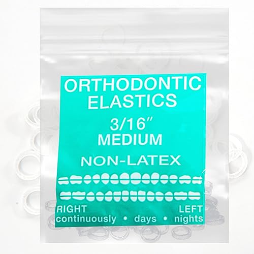Miniatura 9 de 100 bandas elásticas intraorales transparentes sin látex, bandas elásticas ortodónticas, bandas de goma dentales hechas en Estados Unidos, tamaño